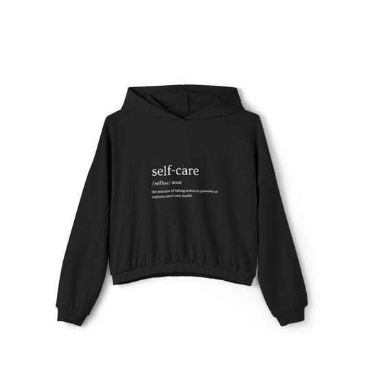 Jaxsnap Self Care Women's Cinched Bottom Hoodie