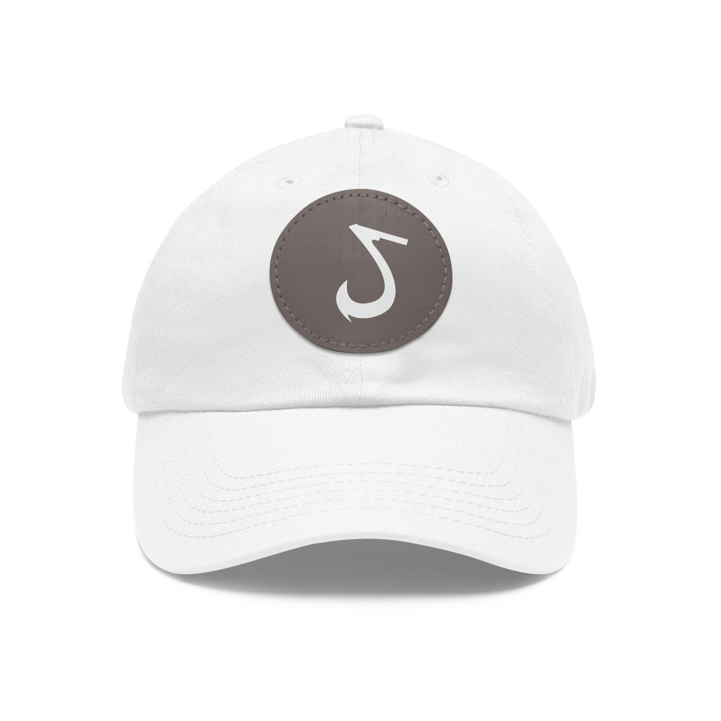 JaxSnap Leather Patch Dad Hat: Classic Comfort Meets Rugged Style for the Ultimate Fishing Cap Printify