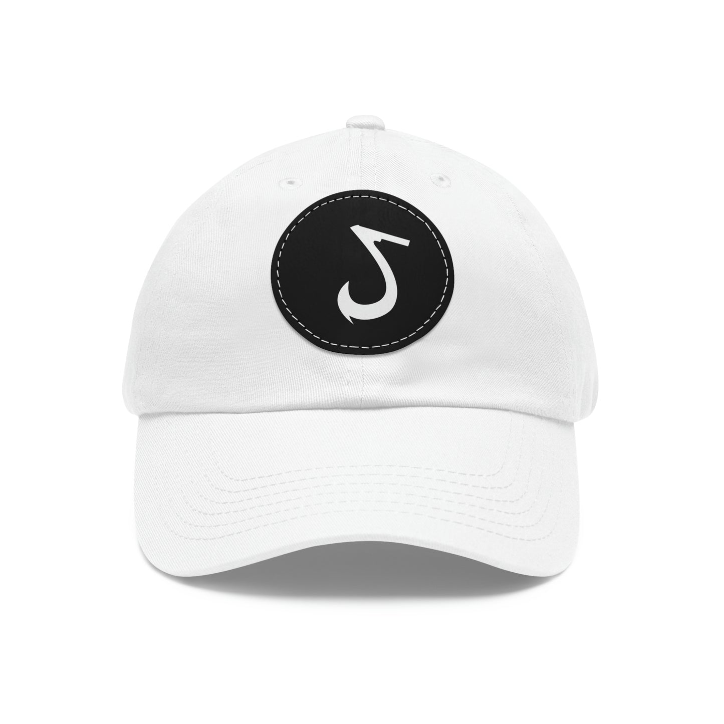 JaxSnap Leather Patch Dad Hat: Classic Comfort Meets Rugged Style for the Ultimate Fishing Cap Printify