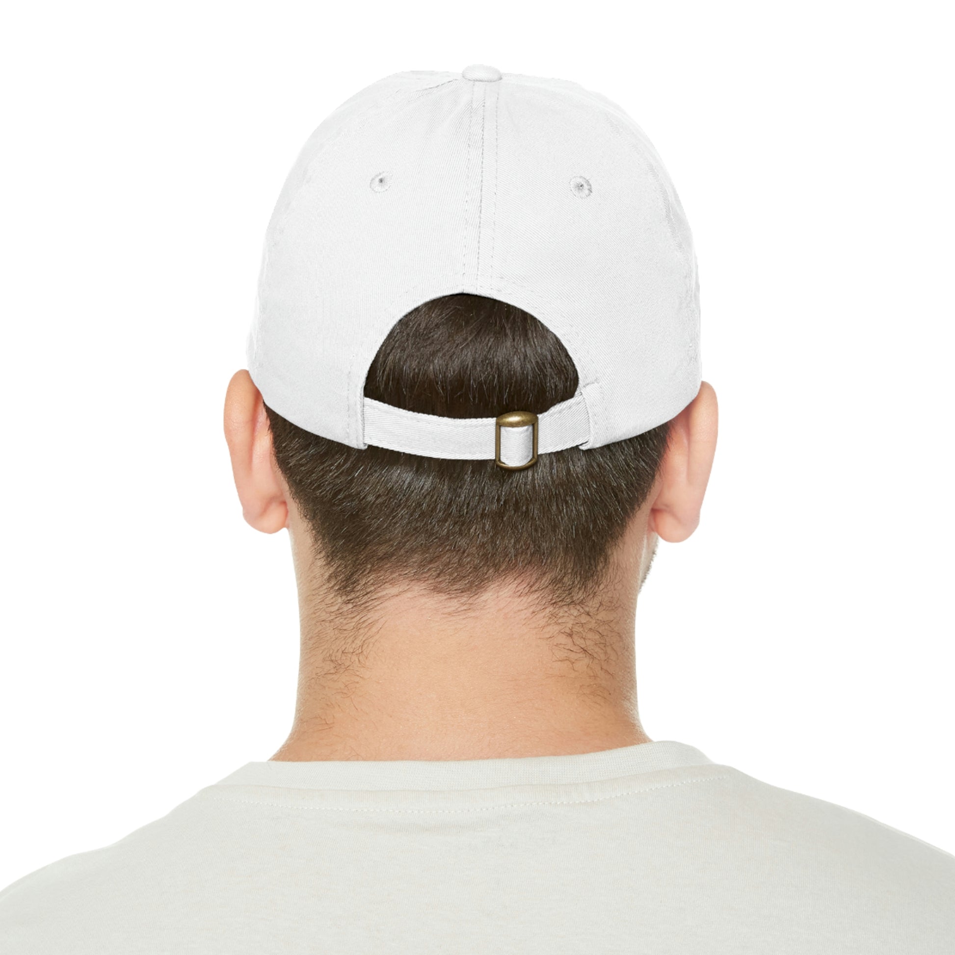 JaxSnap Leather Patch Dad Hat: Classic Comfort Meets Rugged Style for the Ultimate Fishing Cap Printify