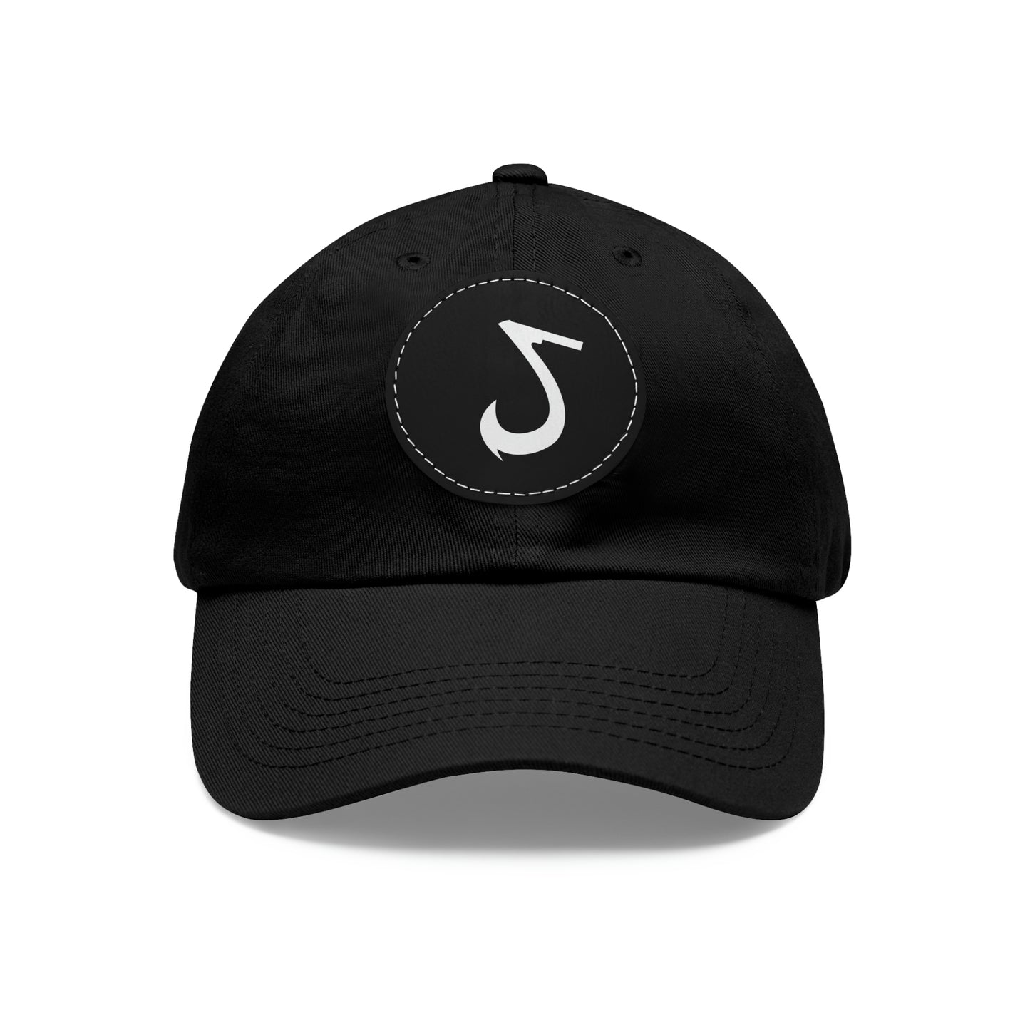 JaxSnap Leather Patch Dad Hat: Classic Comfort Meets Rugged Style for the Ultimate Fishing Cap Printify