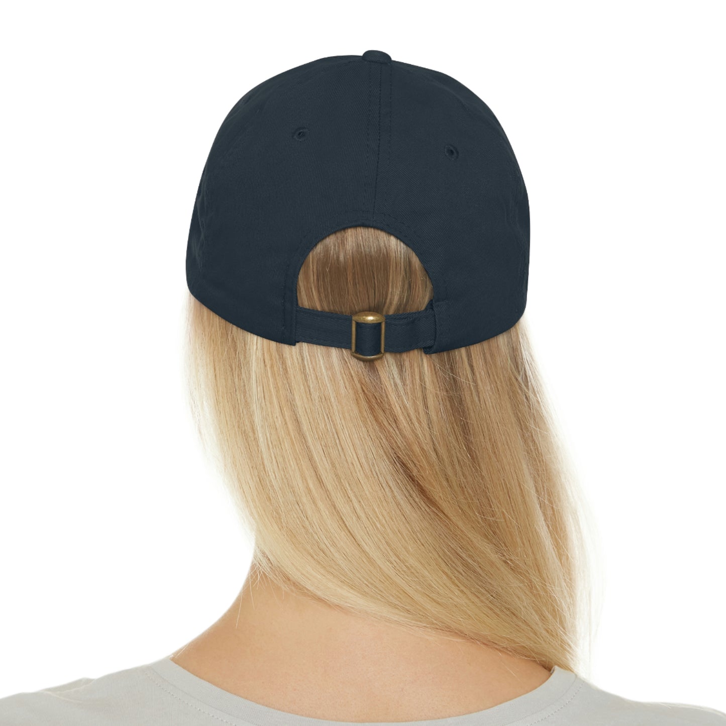 JaxSnap Leather Patch Dad Hat: Classic Comfort Meets Rugged Style for the Ultimate Fishing Cap Printify