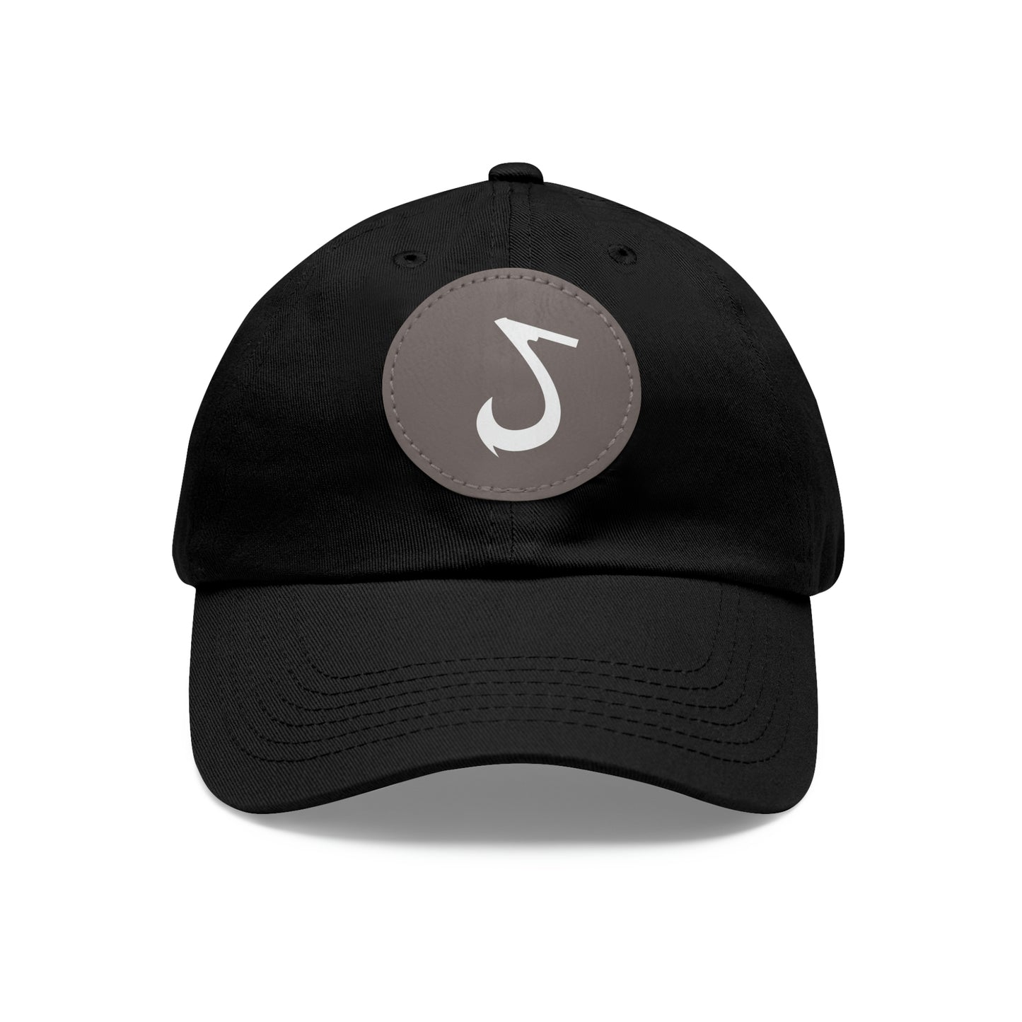 JaxSnap Leather Patch Dad Hat: Classic Comfort Meets Rugged Style for the Ultimate Fishing Cap Printify