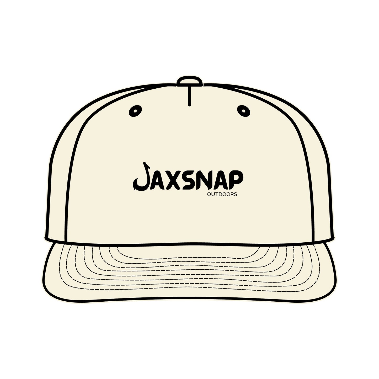 Trendy Surf Cap with JAXSNAP OUTDOORS Logo - Perfect for Beach Lovers and Outdoor Adventures