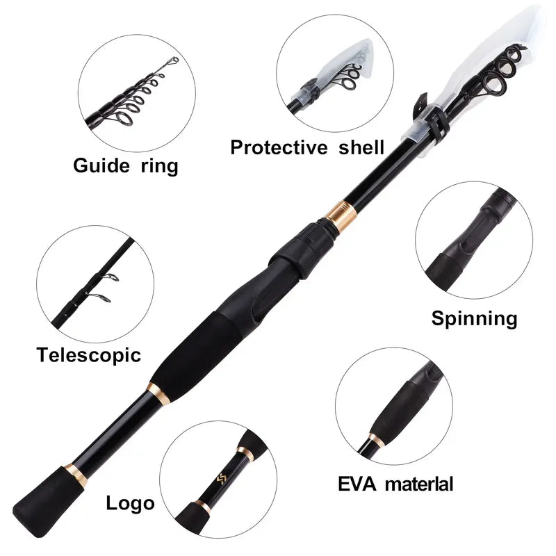 Sougayilang A-HJLY Telescopic Fishing Rod